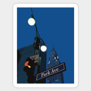 Manhattan New York illustration Sticker
